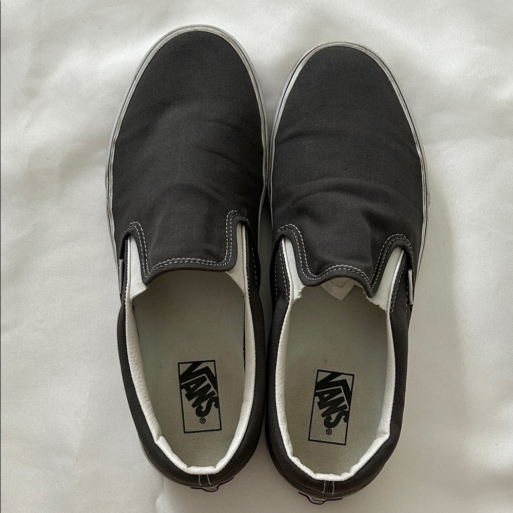 Vans Men's Charcoal Slip-On Loafers